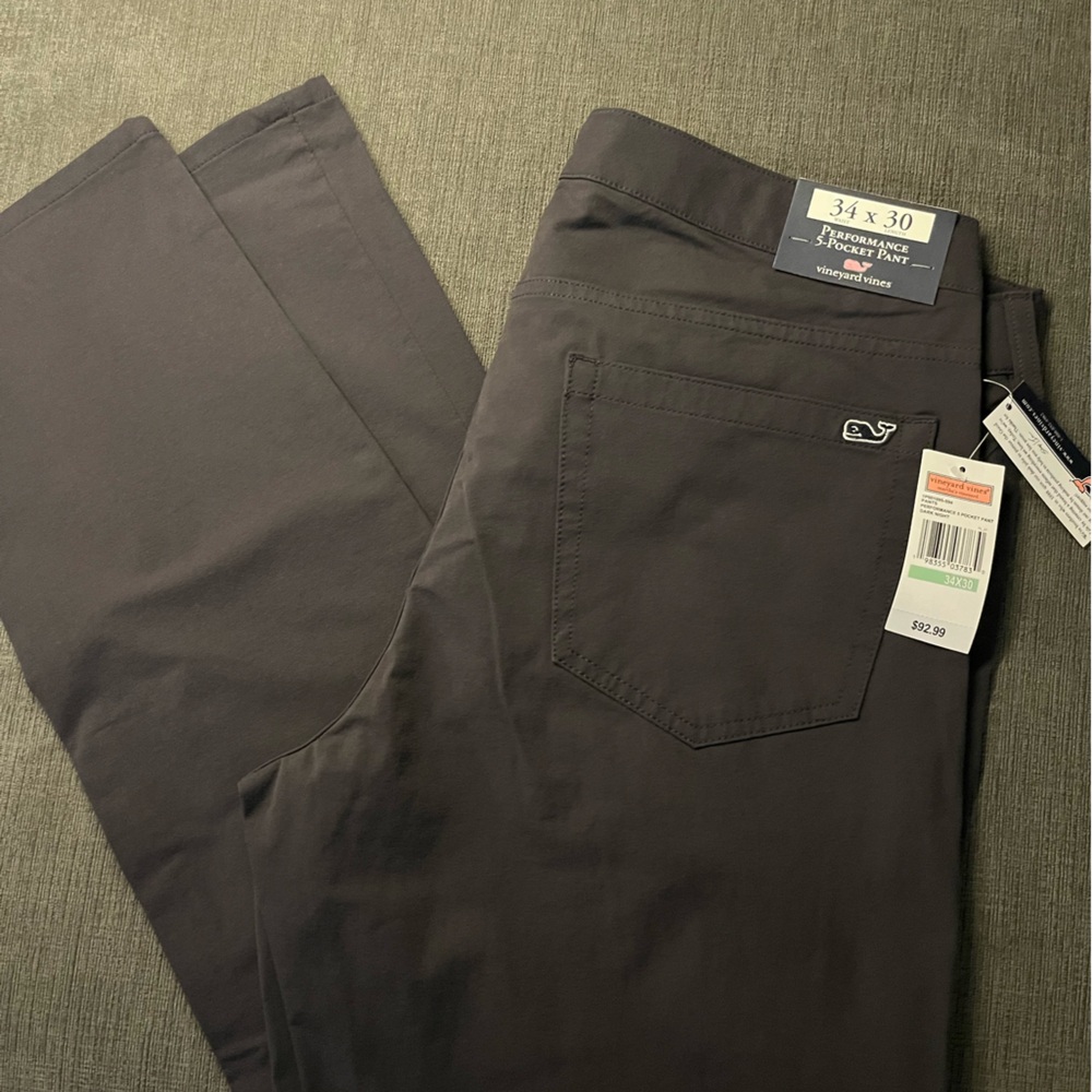 Brand New, Vineyard Vine, Dark Night Performance 5 Pock Pants, 34/30